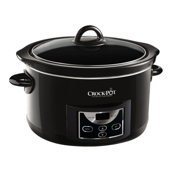 User manual Crock-Pot Cook & Carry SCCPVL600-S-BR (English - 10 pages)