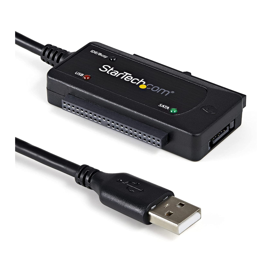 StarTech.com USB2SATAIDE Instruction Manual