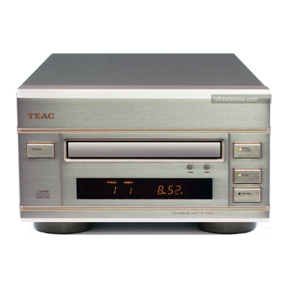 TEAC P-500 OWNER'S MANUAL Pdf Download | ManualsLib