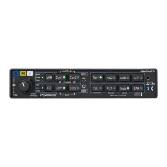 PS Engineering PMA8000BTi Installation And Operation Manual