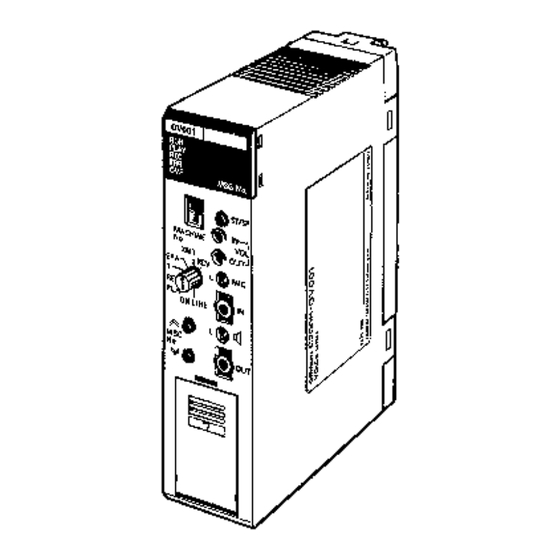 Omron SYSMAC C200H-OV001 Operation Manual