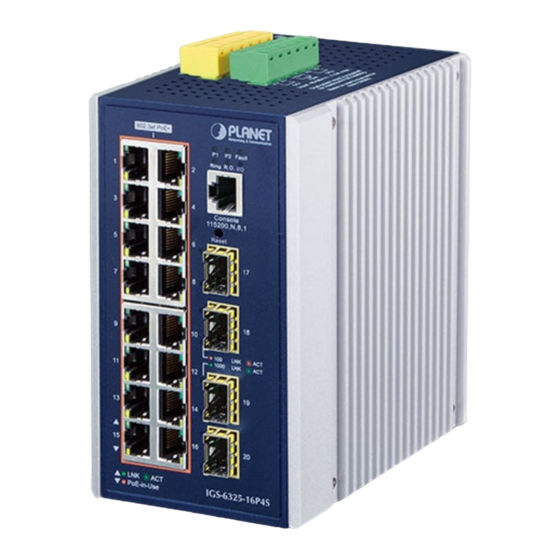 Planet IGS-6325-16P4S Quick Installation Manual