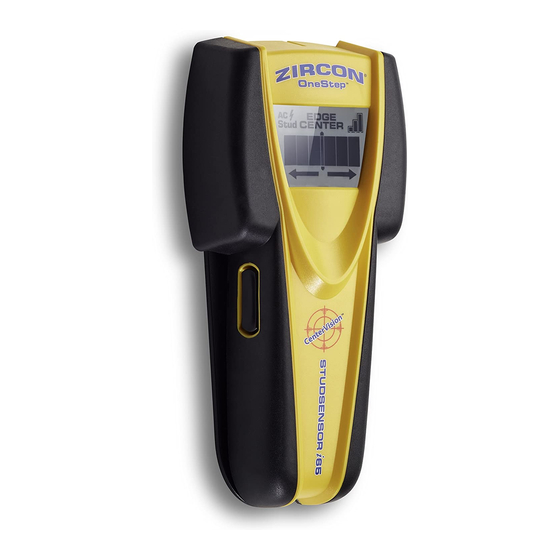 Zircon OneStep StudSensor i65 Quick Start Manual