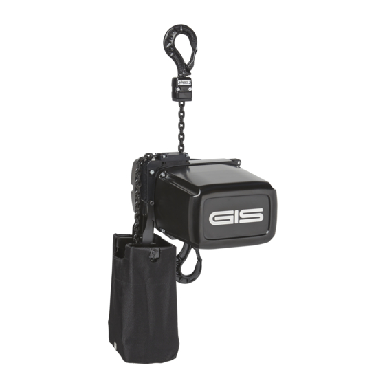 Gis LP Series Electric Chain Hoist Manuals