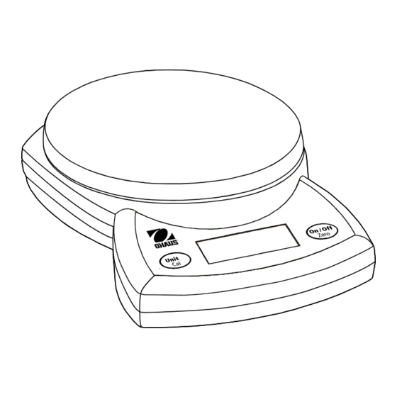 OHAUS CS200P Instruction Manual