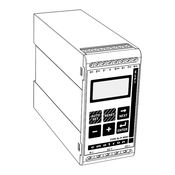 Emotron EL-FI M20 Instruction Manual