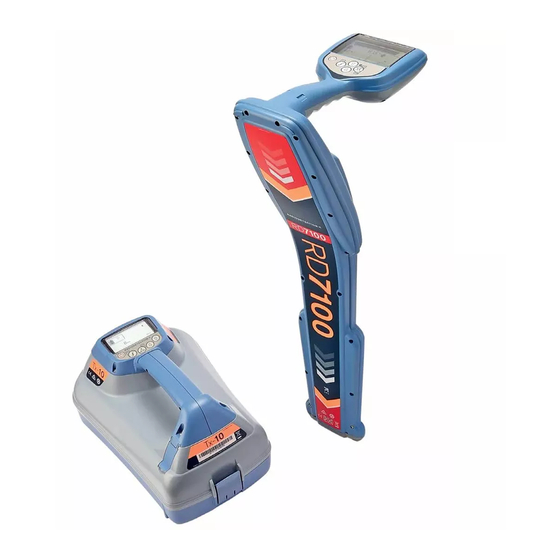 Radiodetection RD7100 Quick Start Manual