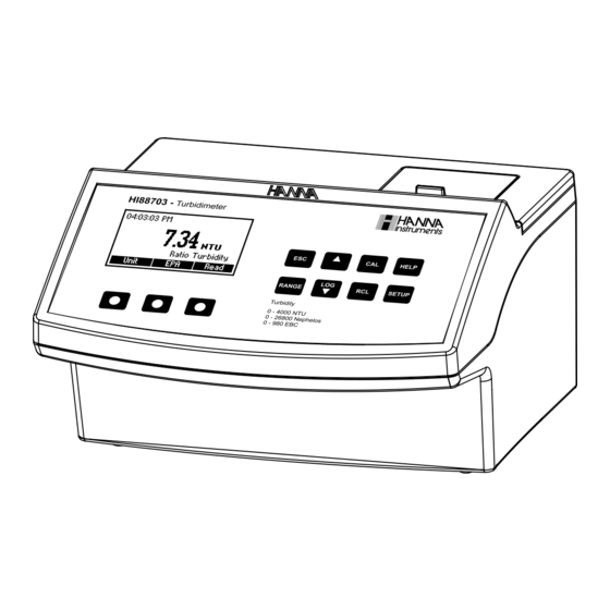 Hanna Instruments HI88703-02 Instruction Manual