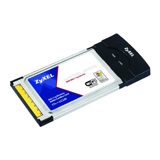ZyXEL Communications M-102 User Manual