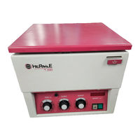 Hermle Z 320 Instruction Manual