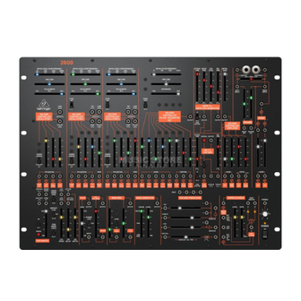 Behringer 2600 Quick Start Manual