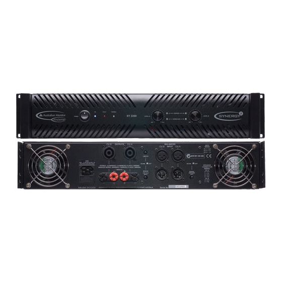 AUSTRALIAN MONITOR SYNERGY2 Brochure