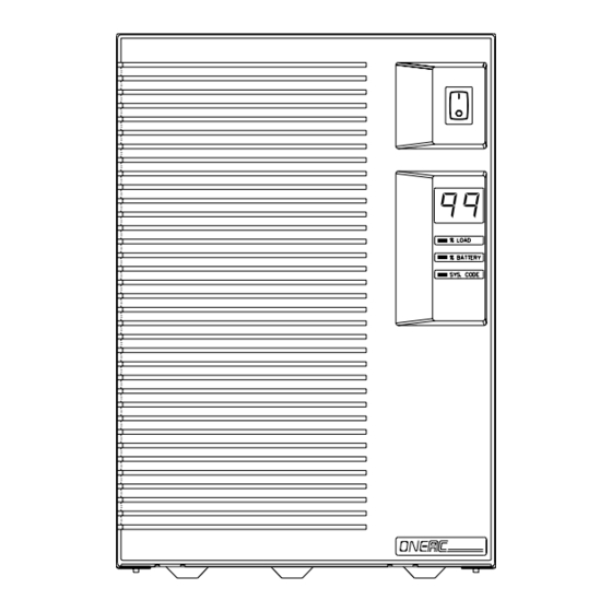 ONEAC ON Series User Instruction Manual