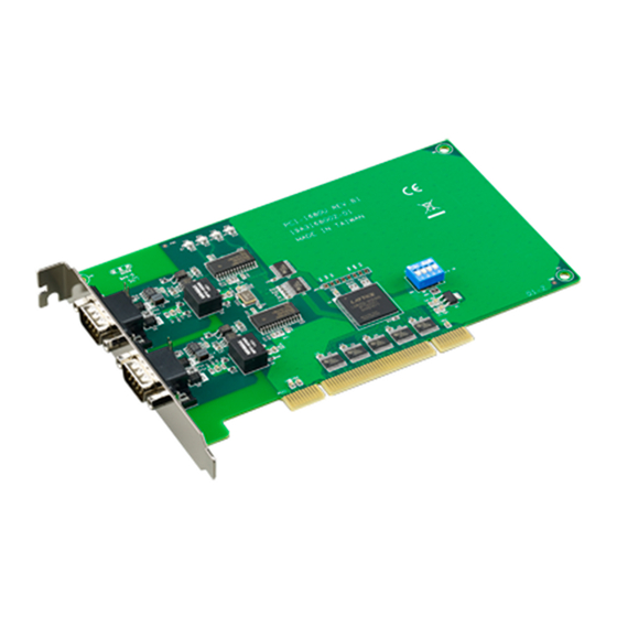 Advantech PCI-1680U PCI COMM Card Manuals