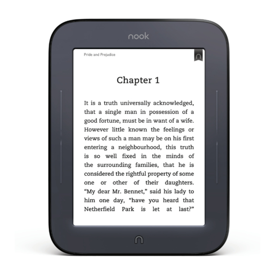 NOOK Simple Touch Quick Start Manual