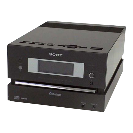 Sony HCD-BX5BT - Receiver Manuals