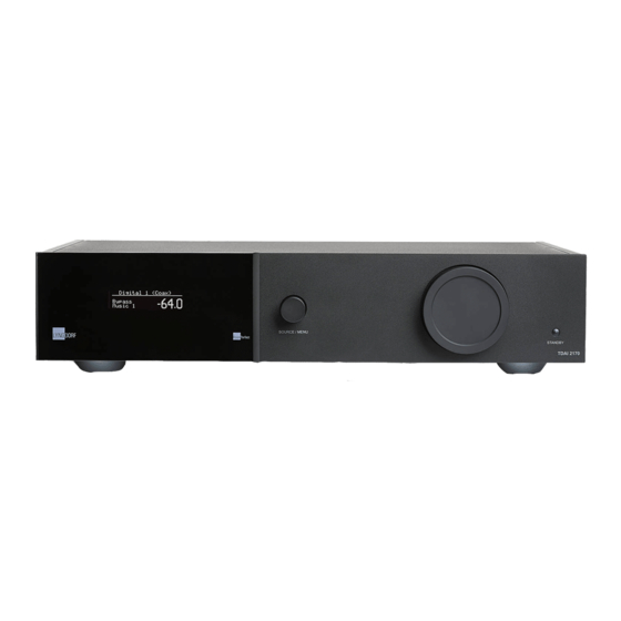 Lyngdorf TDAI-2170 Integrated Amplifier Manuals
