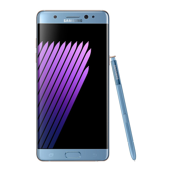 Samsung Galaxy Note 7 Quick Start Manual