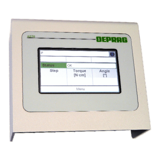 Deprag AST6 Operating Instruction Booklet