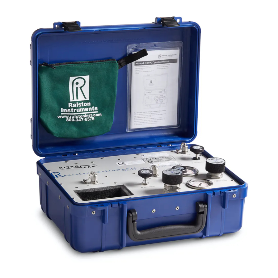 Ralston Instruments Nitropack Operation Manual