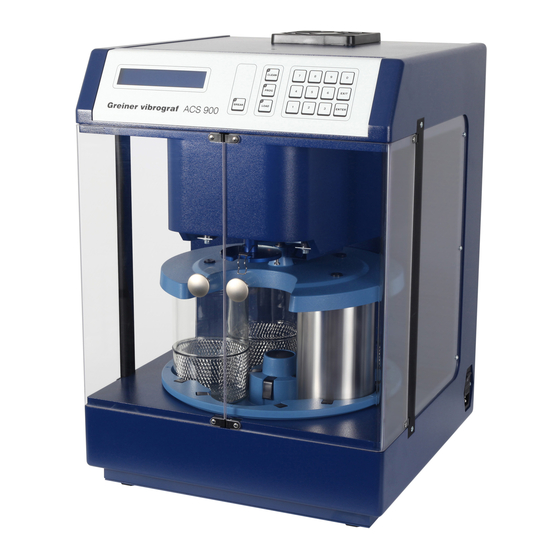 Greiner Vibrograf ACS 900 Inspection And Small Maintenance