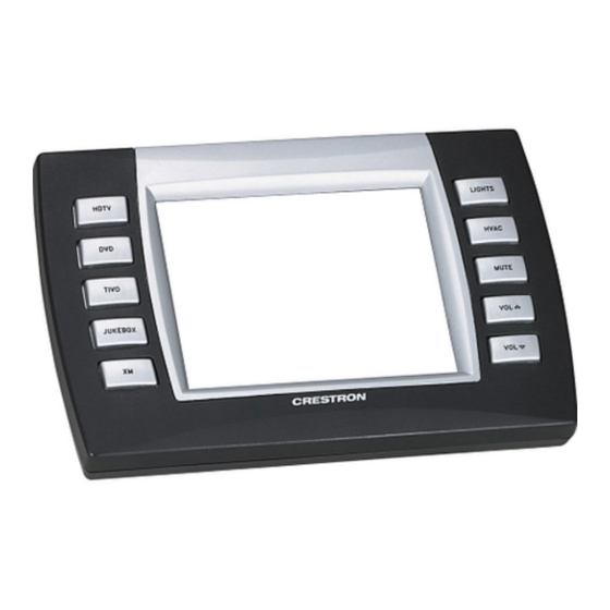 Crestron 1700C-BTNB-BEZELS Manuals