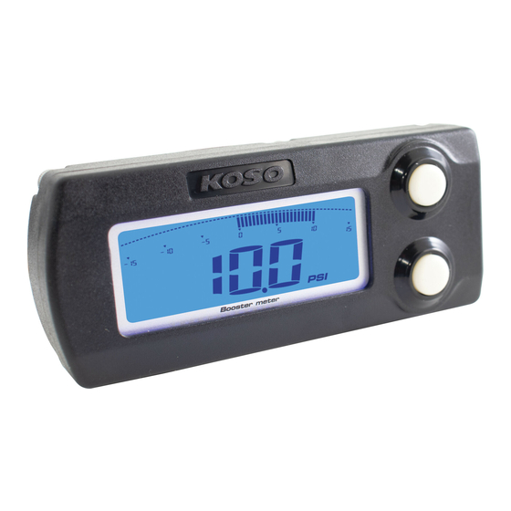Koso X-1 Installation Manual