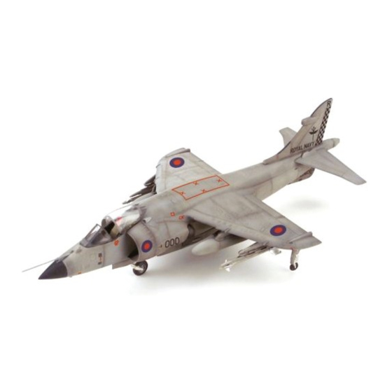 Italeri Sea Harrier FRS.1 Assembly Instructions Manual