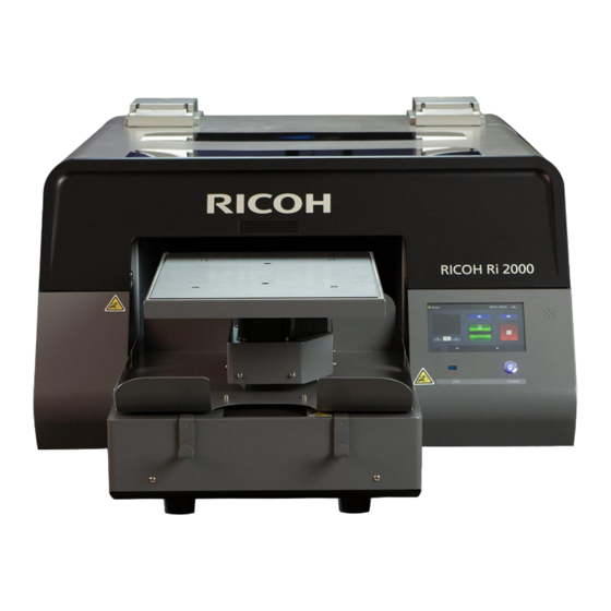 Ricoh Ri2000 Quick Start Manual