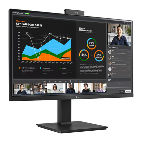 LG 27BQ75QC Quick Setup Manual