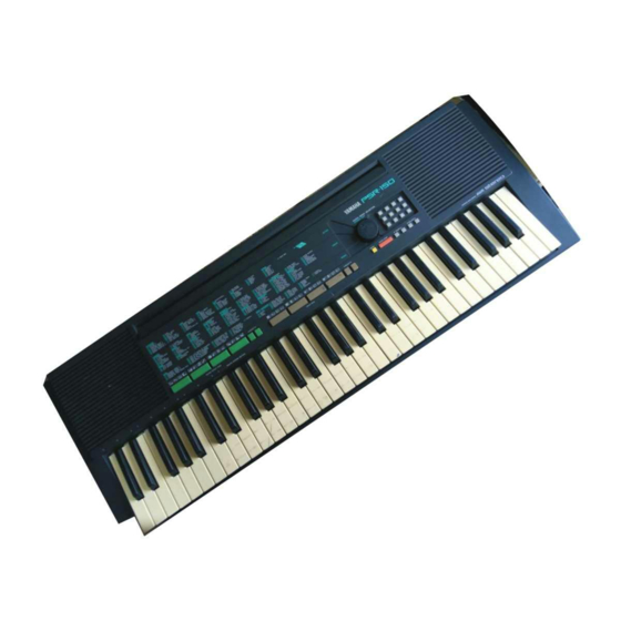Yamaha PORTATONE PSR-150 Owner's Manual