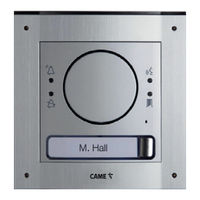 CAME MTMFA4G Quick Reference Manual