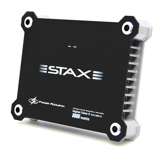Power Acoustik STAX-1250/2 Manuals