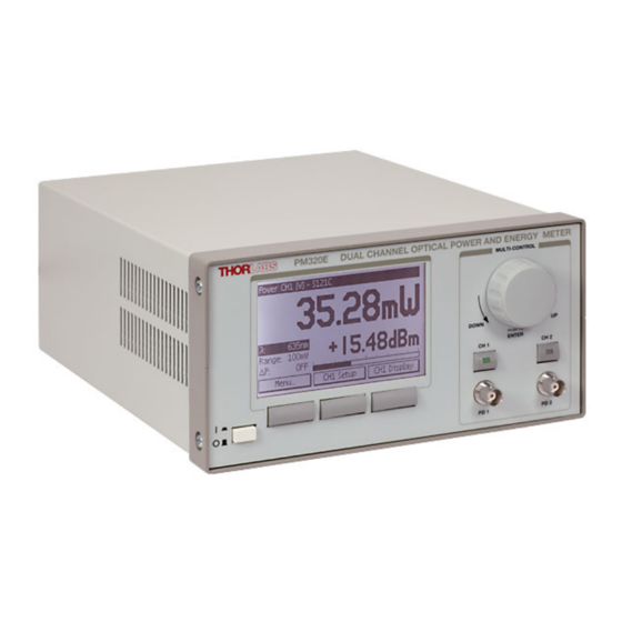 THORLABS PM320E Operation Manual