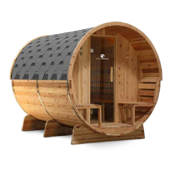 Alpine Spas Cedar Barrel Sauna Assembly Manual