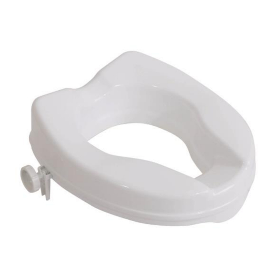 aidapt Viscount Raised Toilet Seat Usage And Maintenance Instructions