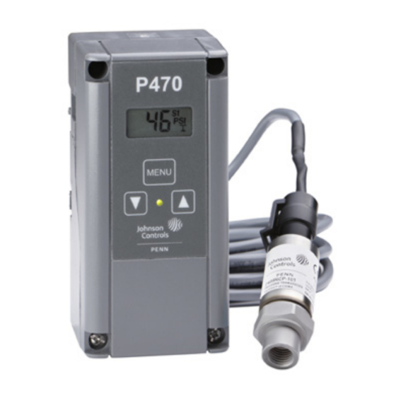 Penn P470 Electronic Pressure Control Manuals