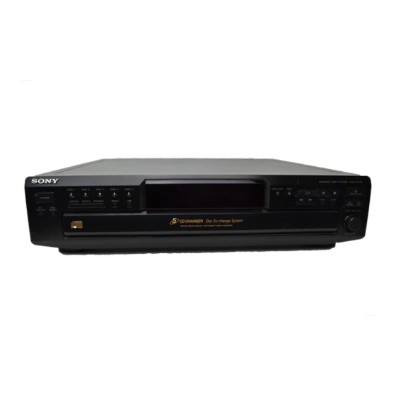Sony CDP-CE245 Operating Instructions Manual