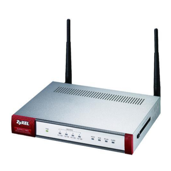 ZyXEL Communications ZyWall 2WG Quick Start Manual