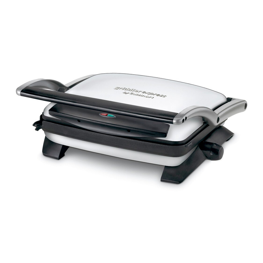 Cuisinart Griddler Express GR 2 Manuals ManualsLib