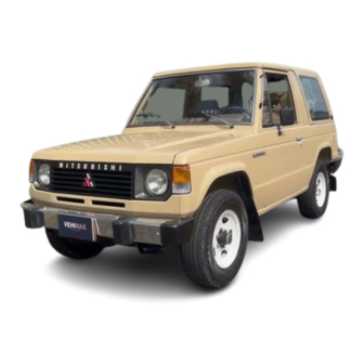 Mitsubishi Montero 1984 Service Manual
