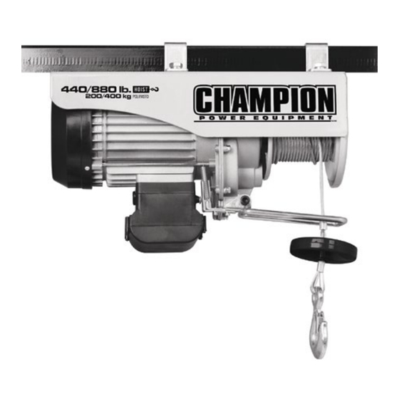 Champion 18890 Owner's Manual