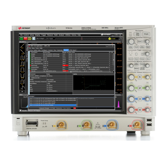 Keysight Technologies D9020DDRC Manual