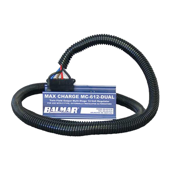 Balmar MAX CHARGE MC-612-DUAL Installation And Operation Manual