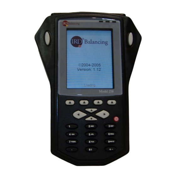 IRD Balancing 258 User Manual