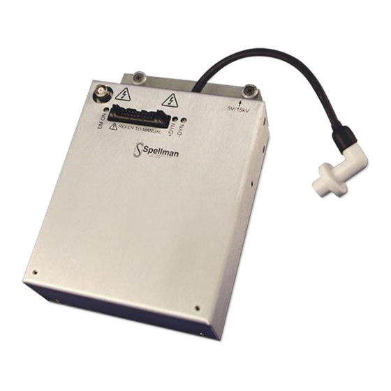 Spellman MXP10PN15 Installation And User Manual