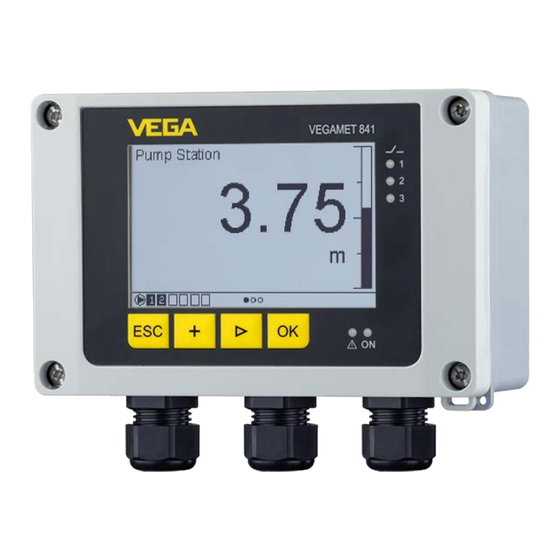 Vega VEGAMET 841 Operating Instructions Manual