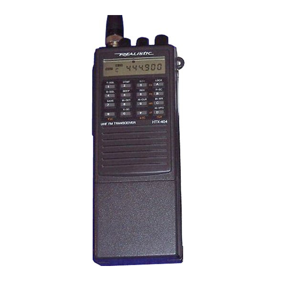 Radio Shack HTX-404 Owner's Manual