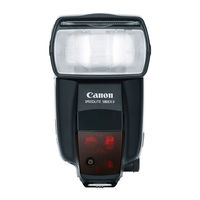 Canon 580EX - Speedlite II - Hot-shoe clip-on Flash Service Manual