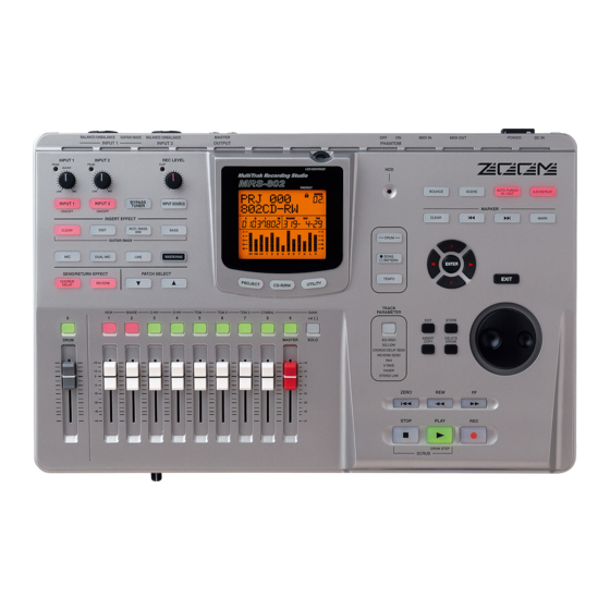 Zoom MRS-802 Operation Manual